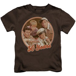 Cbs - 50 Years Little Boys T-Shirt In Coffee