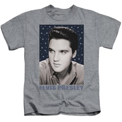 Elvis - Blue Sparkle Little Boys T-Shirt In Heather