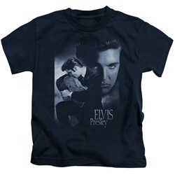 Elvis - Reverent Little Boys T-Shirt In Navy
