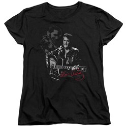 Elvis - Show Stopper Womens T-Shirt In Black