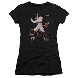 Elvis - Hit The Lights Juniors T-Shirt In Black