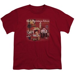 Elvis - Christmas Album Big Boys T-Shirt In Cardinal