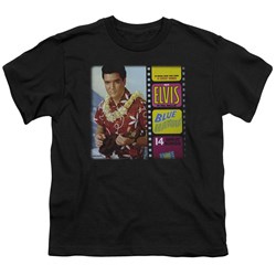 Elvis - Blue Hawaii Album Big Boys T-Shirt In Black
