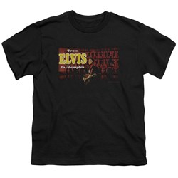 Elvis - From Elvis In Memphis Big Boys T-Shirt In Black