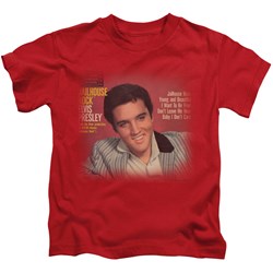 Elvis - Jailhouse Rock 45 Little Boys T-Shirt In Cardinal