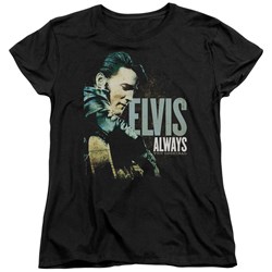 Elvis - Always The Original Womens T-Shirt In Black