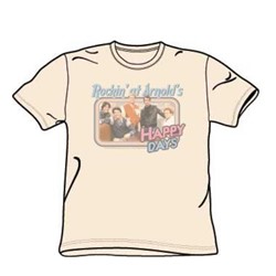 Happy Days - Rockin' At Arnold'S - Juniors Cream S/S T-Shirt For Boys