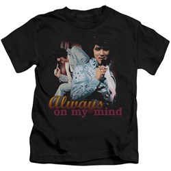 Elvis - Always On My Mind Little Boys T-Shirt In Black