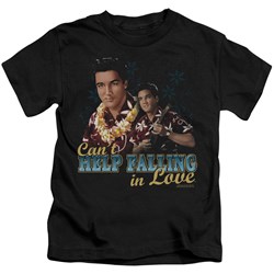 Elvis - Can't Help Falling Little Boys T-Shirt In Black