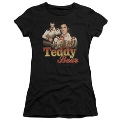 Elvis - Teddy Bear Juniors T-Shirt In Black
