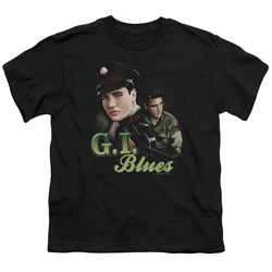 Elvis - G.I. Blues Big Boys T-Shirt In Black