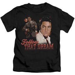 Elvis - Follow That Dream Little Boys T-Shirt In Black