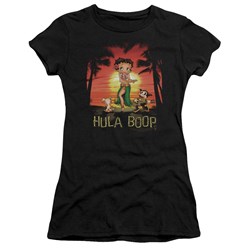Betty Boop - Hula Boop Juniors T-Shirt In Black