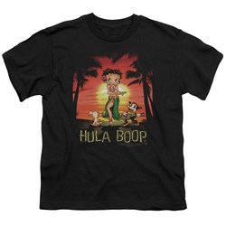 Betty Boop - Hula Boop Big Boys T-Shirt In Black