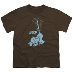 Popeye - Trouble Big Boys T-Shirt In Coffee
