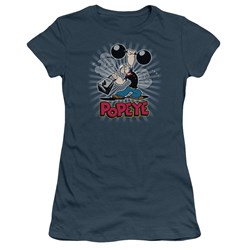 Popeye - Strength Juniors T-Shirt In Slate