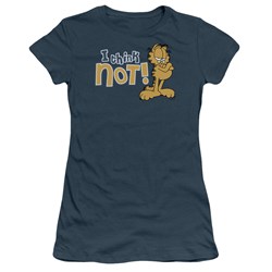 Garfield - I Think Not Juniors T-Shirt In Slate