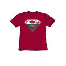 Superman - Welsh Shield Little Boys T-Shirt In Cardinal