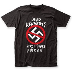 Dead Kennedys - Mens Nazi Punks F Off Fitted T-Shirt in Black