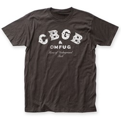 CBGB - Mens Distressed Logo Fitted T-Shirt