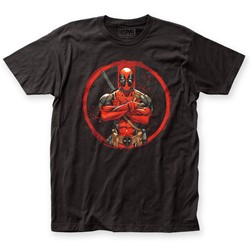 Deadpool - Mens Crossed Fitted T-Shirt
