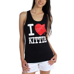 Kittie - Womens Heart Kittie Tank Top