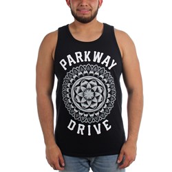 Parkway Drive - Mens Mandala Black Tank Top