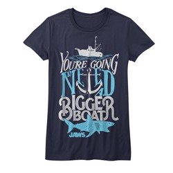 Jaws - Womens Typography T-Shirt