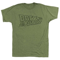 Back To The Future - Mens Logofade T-Shirt