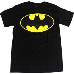 Batman Classic Logo Adult / Guys T-shirt in Black