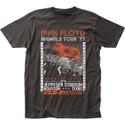 Pink Floyd - Mens Animals Tour '77 Fitted Jersey T-Shirt