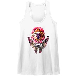 Cbgb - Womens Faceted Skull Wings Tank Top