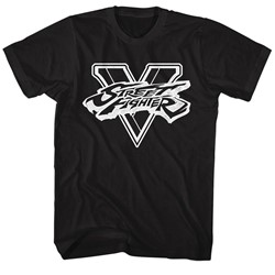 Street Fighter - Mens Sfv Bw T-Shirt