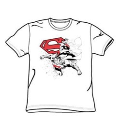 Superman - Doublr The Power - Yt White S/S T-Shirt For Boys