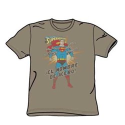 Superman - El Hombre Del Acero - Yt Safari Green S/S T-Shirt For Boys