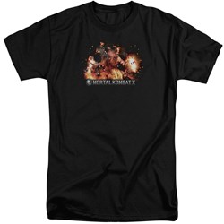 Mortal Kombat X - Mens Scorpio Flames Tall T-Shirt