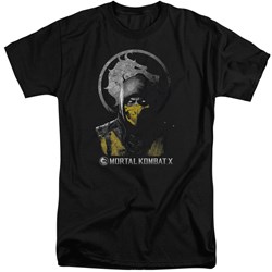 Mortal Kombat X - Mens Scorpion Bust Tall T-Shirt