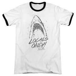 Jaws - Mens Locals Only Ringer T-Shirt