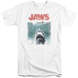 Jaws - Mens Vintage Poster Tall T-Shirt