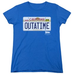Back To The Future - Womens Outatime Plate T-Shirt
