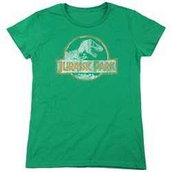 Jurassic Park - Womens Jp Orange T-Shirt