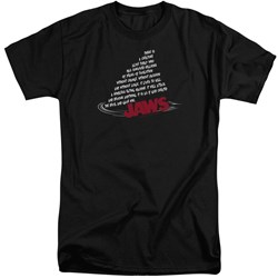 Jaws - Mens Dorsal Text Tall T-Shirt