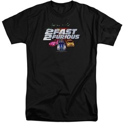 2 Fast 2 Furious - Mens Logo Tall T-Shirt