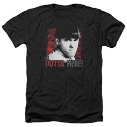 Three Stooges - Mens Get Outta Here Heather T-Shirt