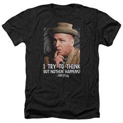 Three Stooges - Mens Try To Think Heather T-Shirt