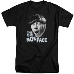 Three Stooges - Mens Moe Face Tall T-Shirt