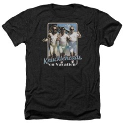 Three Stooges - Mens Knucklesheads On Vacation Heather T-Shirt