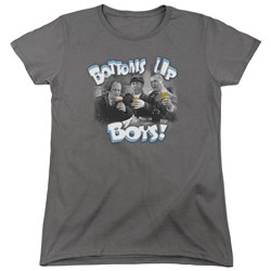 Three Stooges - Womens Bottoms Up T-Shirt