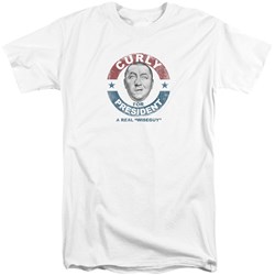Three Stooges - Mens Curly For President Tall T-Shirt
