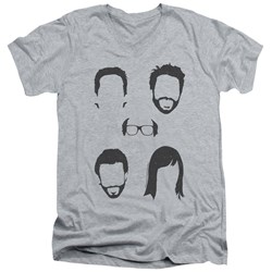 Its Always Sunny In Philadelphia - Mens Casted Shadows V-Neck T-Shirt